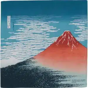 Furoshiki Ukiyo-e | Vent du Sud, Ciel dégagé Bleu marine