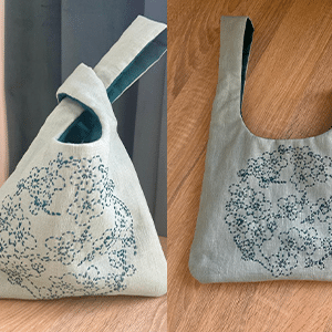 Sac knot bag sashiko sakura
