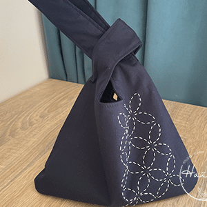 Sac knot bag sashiko shippô
